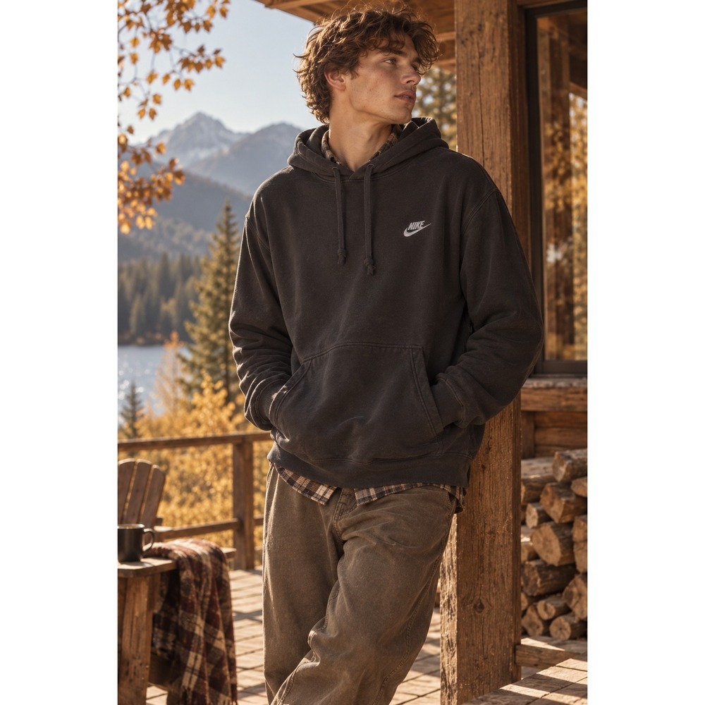 Nike Sportswear Club Fleece Pullover Hoodie Black XL BV2654-010